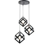 Vintage Industrial 3 Cube Pendant Light