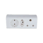 1Euro 1Schuko 1SA plug adapter
