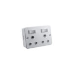 Industrial Metal Double Plug 2x3pin SA plug top
