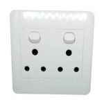 PVC Double Plug 4x4 outlet 2x3pin SA plug top